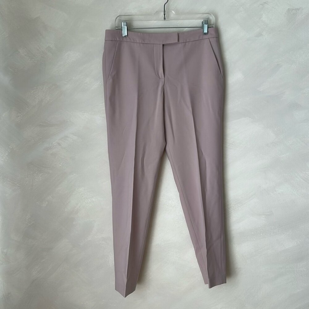 Judith & Charles Stretch 95% wool slim pant Size 6 career office suit pink